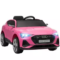 HOMCOM Elektrinis vaikiškas automobilis 12V, Audi E-tron elektrinis automobilis su nuotolinio valdymo pulteliu, saugos diržu, 3–5 metų vaikams