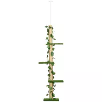 Kačių draskymo stovas iki lubų, 202-242 cm, reguliuojamo aukščio kačių draskyklė