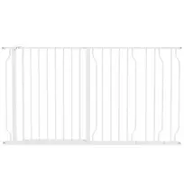 Apsauginiai varteliai, atidaromi į dvi puses, balti 75-145 cm