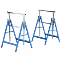 2 x sulankstomos pastolių pakylos, reguliuojamo aukščio iki 200 kg, 68x58x80-130 cm