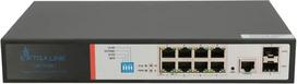 Extralink EX.8222 network switch Managed L2/L4 Gigabit Ethernet (10/100/1000) Power over Ethernet (PoE) 1U Black