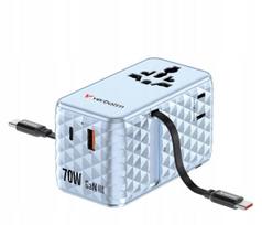 Verbatim 30187 universalus 70 W įkroviklis su USB-A ir 3 USB-C jungtimis