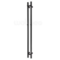 Wobbee ARAN elektrinis rankšluosčių džiovintuvas 150x12 cm juodos matinės spalvos