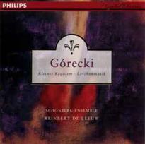 CD Gorécki* - & Schönberg Ensemble, & Reinbert de Leeuw - Kleines Requiem · Lerchenmusik (naudota)