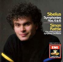 CD Sibelius*, & Simon Rattle*, & City Of Birmingham Symphony Orchestra - Symphonies Nos. 4 & 6 (naudota)