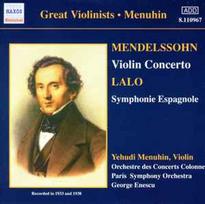 CD Mendelssohn*, & Lalo*, & Yehudi Menuhin, & Orchestre Des Concerts Colonne*, & Paris Symphony Orchestra*, & George Enescu - Violin Concerto • Symphonie Espagnole (naudota)