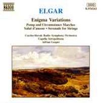 CD Sir Edward Elgar, & Czecho-Slovak Radio Symphony Orchestra*, & Capella Istropolitana, & Adrian Leaper - Enigma Variations / Pomp and Circumstance Marches / Salut d'amour / Serenade for Strings (naudota)