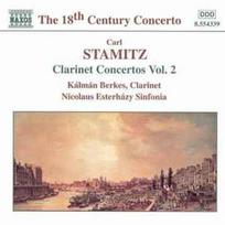 CD Carl Stamitz & Kálmán Berkes & Nicolaus Esterházy Sinfonia - Clarinet Concertos Volume 2 (naudota)