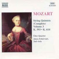 CD Mozart* - & Éder Quartet, & János Fejérvári - String Quintets (Complete) Volume 3 - K. 593 • K. 614 (naudota)