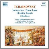 CD Tchaikovsky* - & Slovak Philharmonic Orchestra, & CSR Symphony Orchestra*, & Michael Halász, & Ondrej Lenárd - Nutcracker • Swan Lake • Sleeping Beauty (Highlights) (naudota)