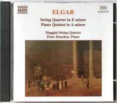 CD Elgar* - & The Maggini Quartet, & Peter Donohoe - String Quartet In E Minor / Piano Quintet In A Minor (naudota)
