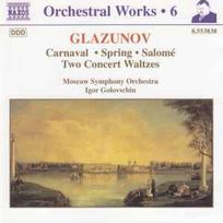 CD Glazunov*, & Moscow Symphony Orchestra*, & Igor Golovschin - Carnaval ･ Spring ･ Salomé ･ Two Concert Waltzes (naudota)