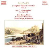 CD Mozart* / & Jenö Jandó, & Concentus Hungaricus, & András Ligeti - Complete Piano Concertos Vol. 3 - No. 9 "Jeunehomme", No. 27, K. 595 (naudota)