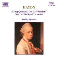 CD Haydn* / & Kodály Quartet - String Quartets Op. 33 "Russian" Nos. 3 "The Bird", 4 And 6 (naudota)