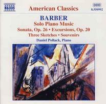CD Barber & Daniel Pollack - Solo Piano Music (naudota)