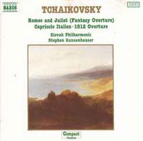 CD Tchaikovsky* - & Slovak Philharmonic*, & Stephen Gunzenhauser - Romeo And Juliet (Fantasy Overture). Capriccio Italien. 1812 Overture (naudota)