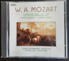 CD W.A. Mozart*, & Slovak Philharmonic Orchester*, & Libor Pešek - Symphony No. 38, 40 (naudota)