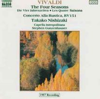 CD Vivaldi*, & Takako Nishizaki, & Capella Istropolitana, & Stephen Gunzenhauser - The Four Seasons, Concerto Alla Rustica In G, RV 151 (naudota)