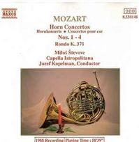 CD Mozart*, & Miloš Števove, & Capella Istropolitana, & Jozef Kopelman - Horn Concertos Nos. 1 - 4 / Rondo In E Flat, K.371 (naudota)