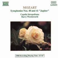 CD Mozart* - & Capella Istropolitana, & Barry Wordsworth - Symphonies Nos. 40 And 41 "Jupiter" (naudota)