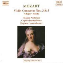 CD Mozart* - & Takako Nishizaki, & Capella Istropolitana, & Stephen Gunzenhauser - Violin Concertos Nos. 3 & 5 • Adagio • Rondo (naudota)
