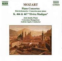 CD Mozart* - & Jenö Jandó, & Concentus Hungaricus, & András Ligeti - Piano Concertos K.466 & 467 "Elvira Madigan" (naudota)