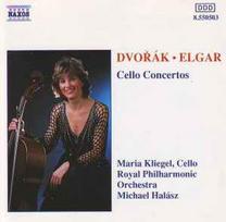 CD Dvořák*, & Elgar* - & Maria Kliegel, & Royal Philharmonic Orchestra*, & Michael Halász - Cello Concertos (naudota)
