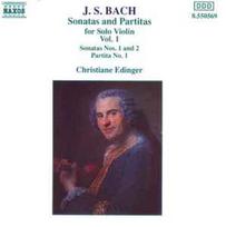 CD Johann Sebastian Bach / & Christiane Edinger - Sonatas and Partitas For Solo Violin Vol. 1 (naudota)