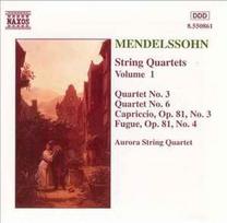 CD Mendelssohn & Aurora String Quartet - String Quartets Vol. 1 (naudota)