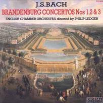 CD J.S. Bach*, & English Chamber Orchestra, & Philip Ledger - Brandenburg Concertos Nos 1,2 & 3 (naudota)