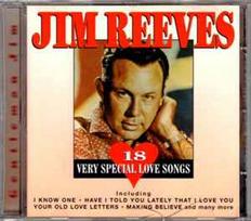 CD Jim Reeves - 18 Very Special Love Songs (naudota)