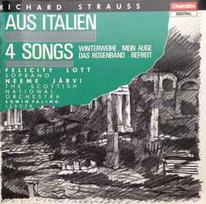 CD Richard Strauss, & Felicity Lott, & The Scottish National Orchestra* / & Neeme Järvi, & Edwin Paling - Aus Italien / 4 Songs (naudota)
