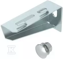 OBO Bettermann Šviesos laikiklis su iškyšomis, 110 mm ilgio, OBO grotelių loveliui, įskaitant varžtų komplektą M10 x 25, galvaniškai cinkuotas.