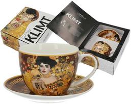Carmani Puodelis su lėkštute 240ml, G.Klimt, "Adela"