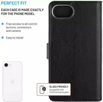 Dėklas FIXED Opus for Apple iPhone 17e/16e, juodas