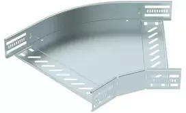OBO Bettermann OBO 45 laipsnių horizontali alkūnė, 60 mm aukščio, 300 mm pločio, galvaniškai cinkuota