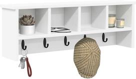Prikabinamas paltas Sieninis Balta 75 x 16 x 26 cm