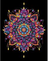 DIAMOND DOTZ DIAMOND DOTZ SUAUGUSIESIEMS FLOCKED NEON MANDALA