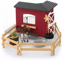 Figūrėlių rinkinys su ožkų tvartu Farm World Schleich