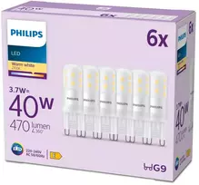 Philips LED kapsulinė lemputė 40W G9 G9 x6 2700K 470lm 15000h