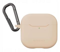 Rožinis dėklas Apple AirPods 4 ausinėms, 63,5 × 51,5 × 25,68 mm