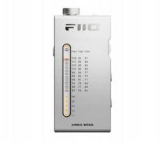 FiiO RR11 analoginis FM radijo imtuvas su įkraunama baterija, sidabrinis