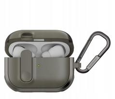 Apsauginis dėklas Apple AirPods Pro ir AirPods Pro 2 su magnetiniu užsegimu, žalias