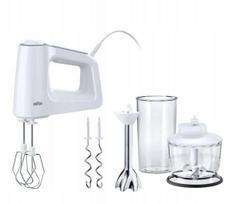 Rankinis plakiklis Braun MultiMix 3 HM 3137 WH, 500 W, 5 greičiai su turbo režimu