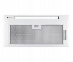 Gartraukis po spintele Globalo VILEDO 60, baltas, 60 cm, LED, 3 greičiai