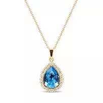 Diamond Sky Jewelry Pakabukas „Celestial Drop (Aquamarine Mėlyna)“ su Swarovski® kristalais