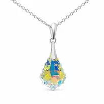 Diamond Sky Jewelry Sidabrinis pakabukas „Baroque IV (Aurora Borealis)“ su Swarovski® kristalais