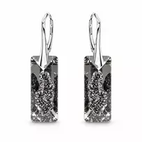 Diamond Sky Jewelry Sidabriniai auskarai „Growing Crystal II (Sidabrinis Night)“ su Swarovski® kristalais