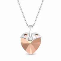 Diamond Sky Jewelry Sidabrinis pakabukas „Cupid (Rose Gold)“ su Swarovski® kristalais