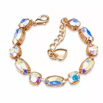 Diamond Sky Jewelry Apyrankė moterims DiamondSky „Chic II (Aurora Borealis)“ su Swarovski kristalais